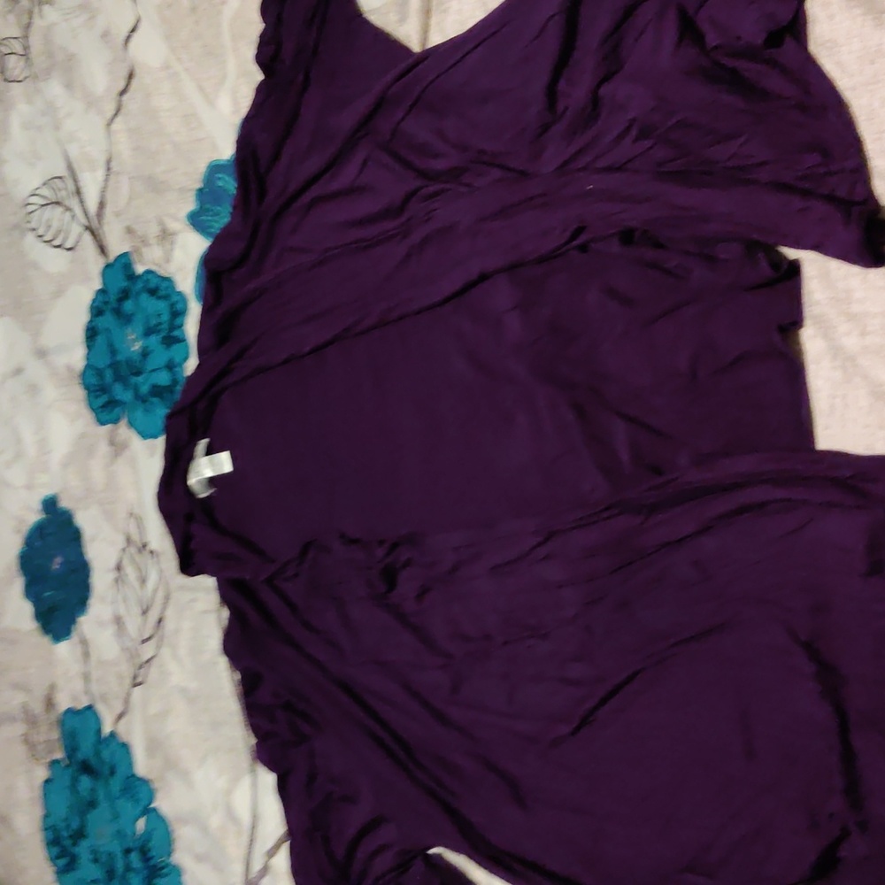 Purple cover up jacket